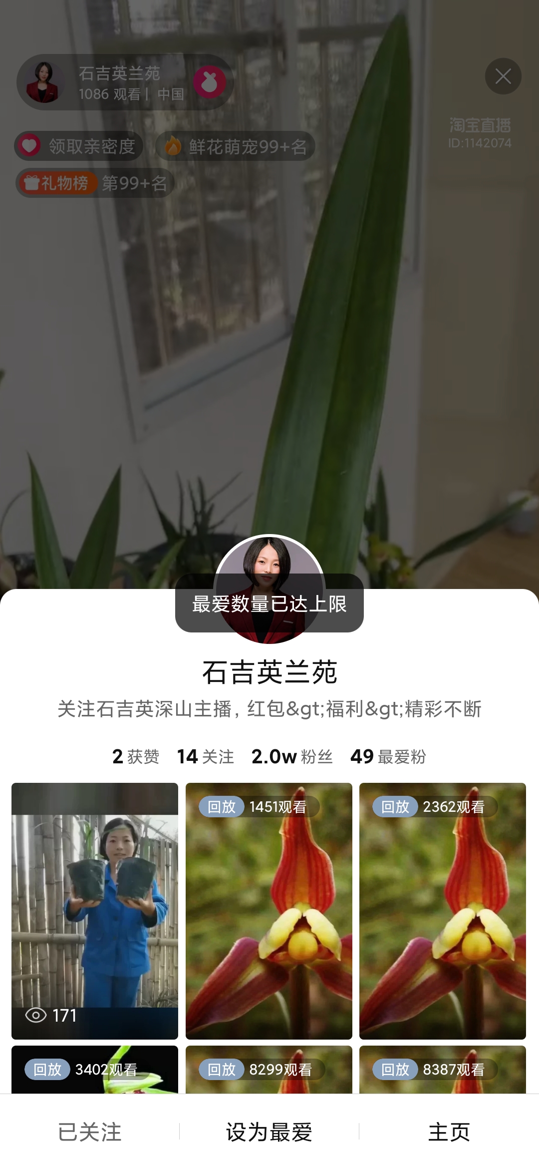 点淘最爱数量上限
