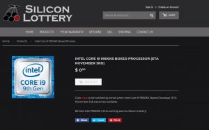 Silicon Lottery宣布计划将AMD Ryzen 9 3950X和Intel Core i9 9900KS芯片装箱的计划