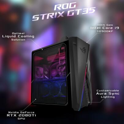 华硕推出具有第十代核心处理器的ROG Strix GT35游戏台式机