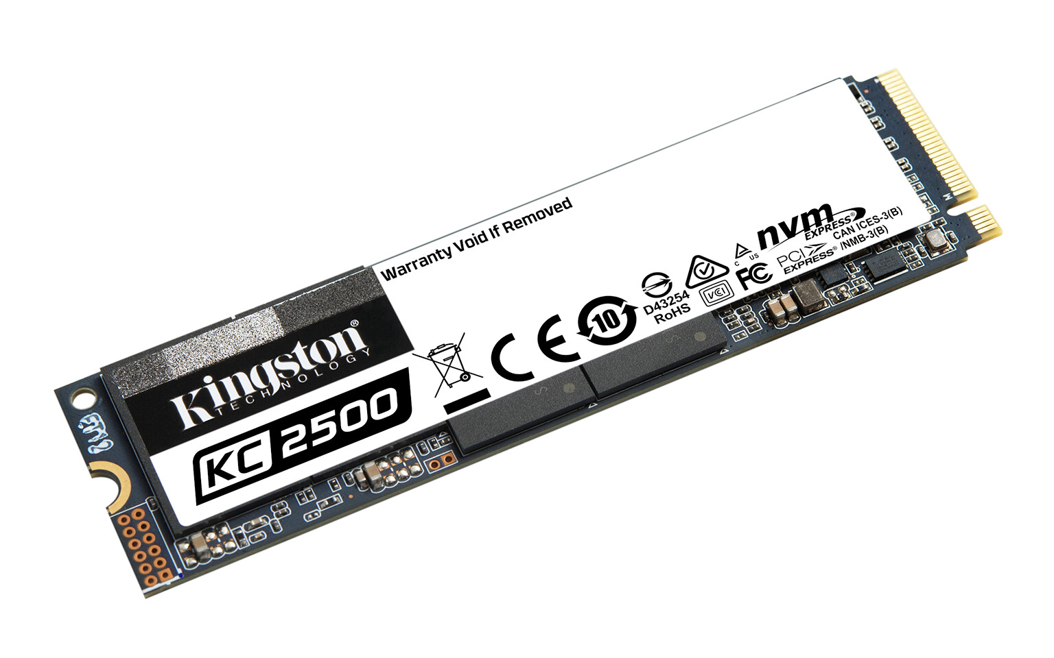 金士顿发布2TB KC2500 NVMe PCIe SSD