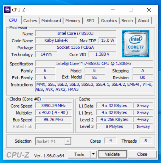 CPU-Z启用对Intel Alder Lake CPU的初步支持