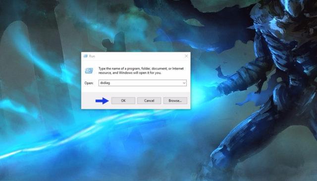 运行窗口中输入Dxdiag