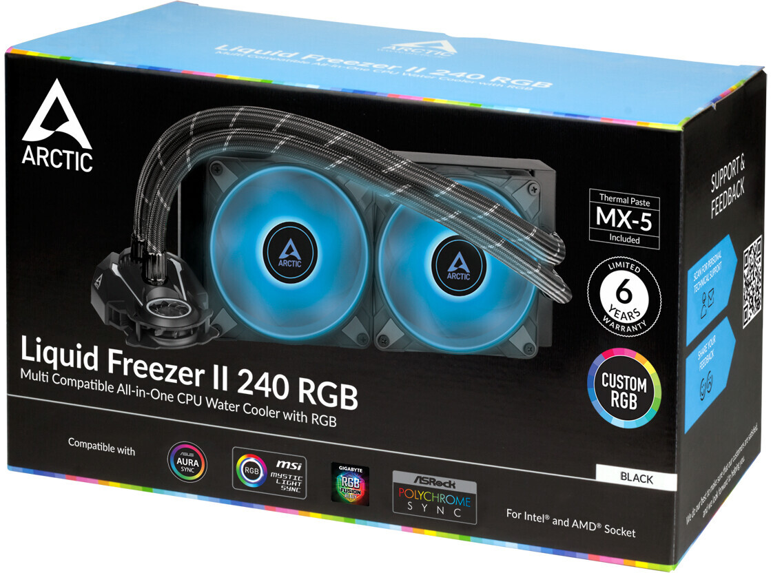 ARCTIC宣布Liquid Freezer II 240 RGB和240 A-RGB AIO CPU散热器