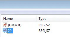 Windows10新字符串值29